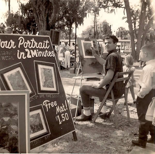 My father Bud Olson age 16. A young aspiring artist. My father Bud Olson age 16.